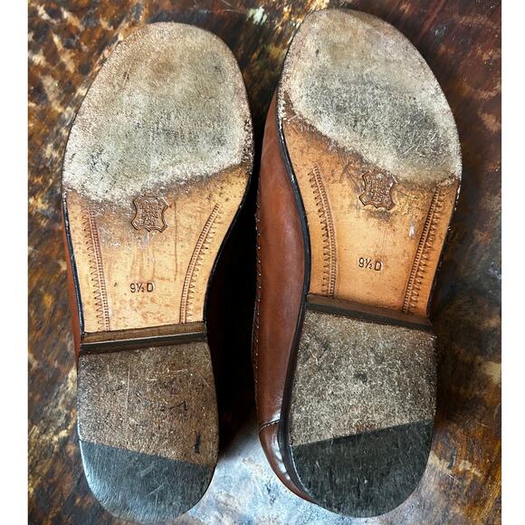 Giorgio Brutini Brown Leather Men's Made in Brazil Reptile Print Loafers 9.5D - Picture 9 of 9